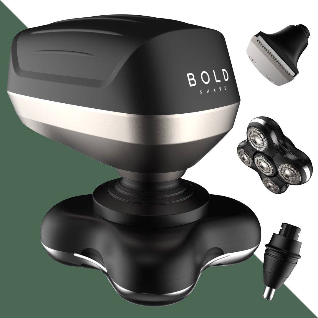 Skull Head Shaver & 5-Piece Body Grooming Kit