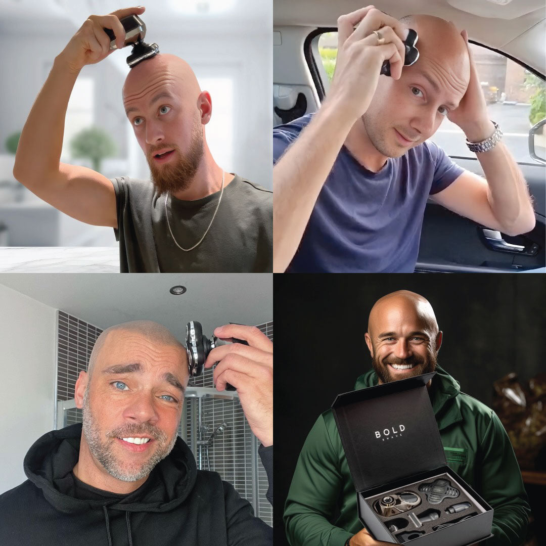Skull Head Shaver & 5-Piece Body Grooming Kit